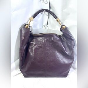Arezzo Sloane LG Leather Hobo.Brown/Gold.